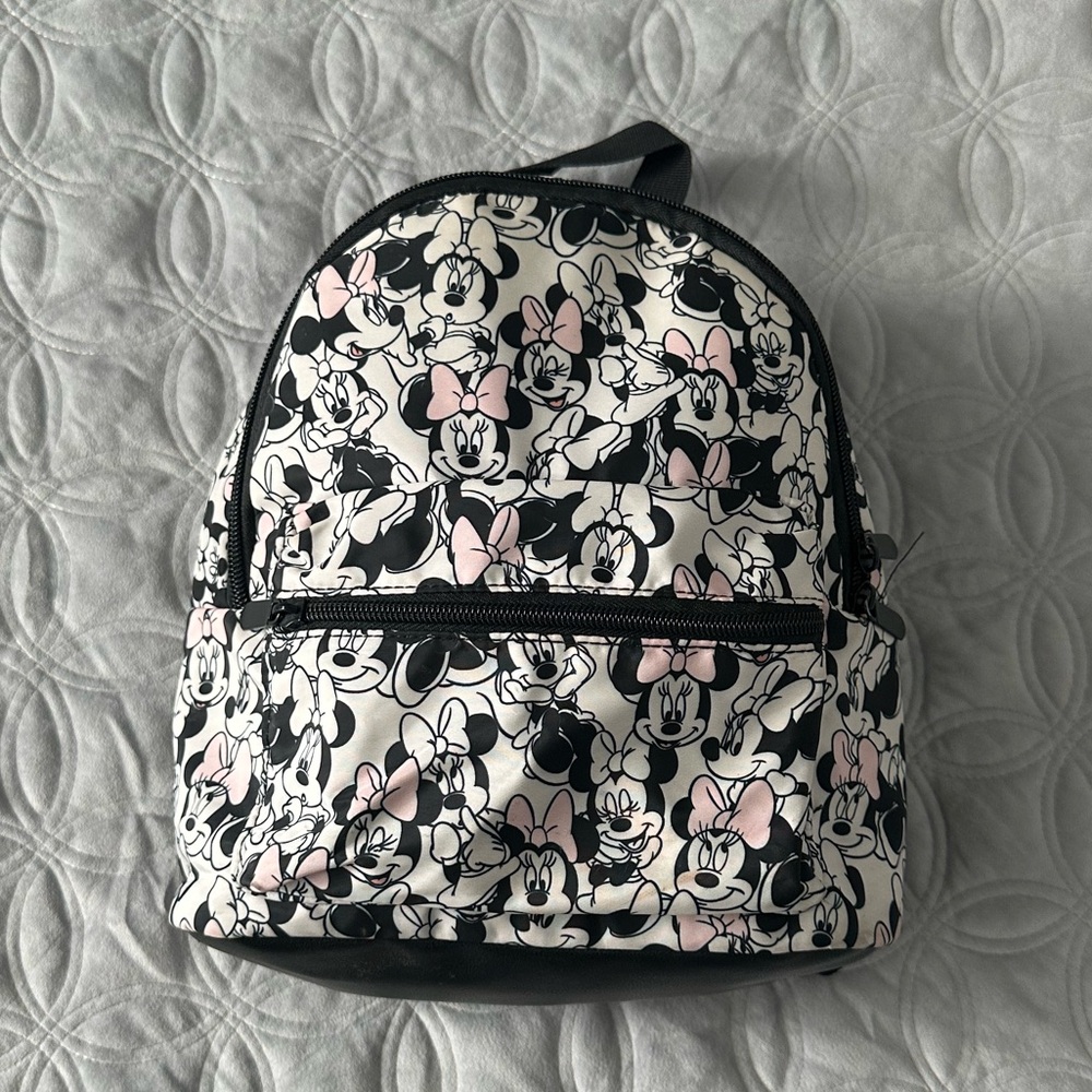 Disney Minnie Mouse Black and Pink Backpack